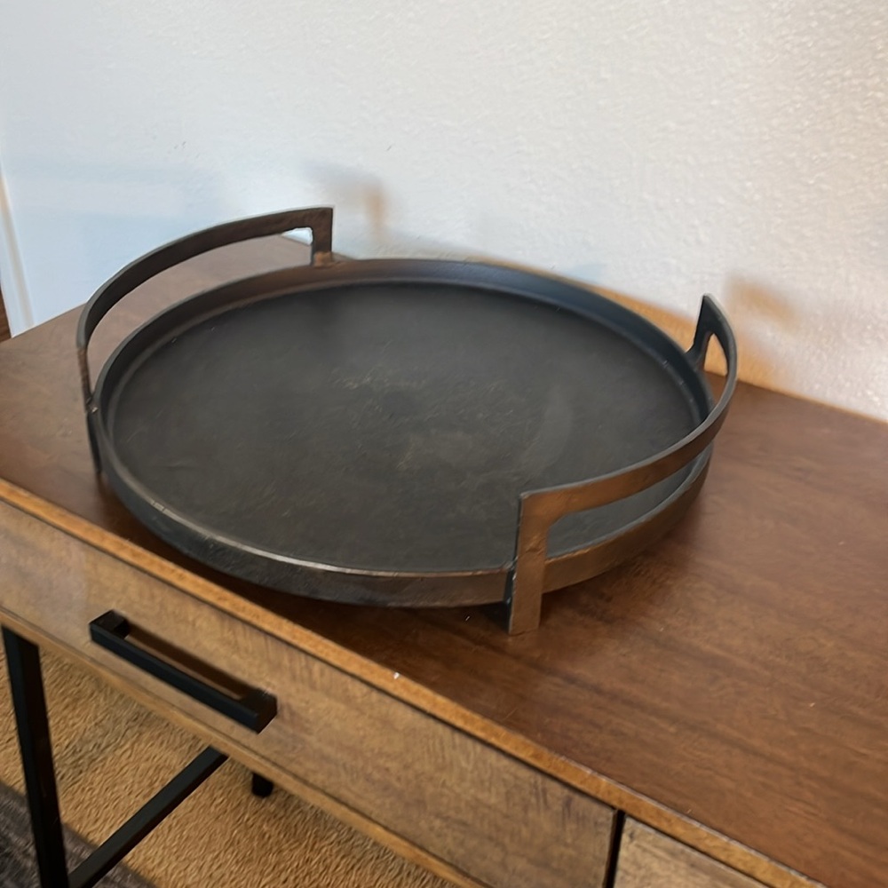 Pottery Barn Bronze Tray